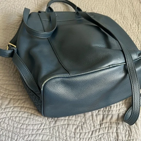 Tory Burch Navy Blue Backpack